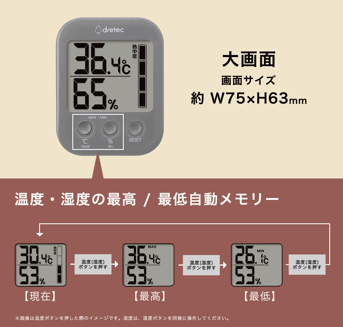 O-801デジタル温湿度計「モスフィ」 - 株式会社ドリテック