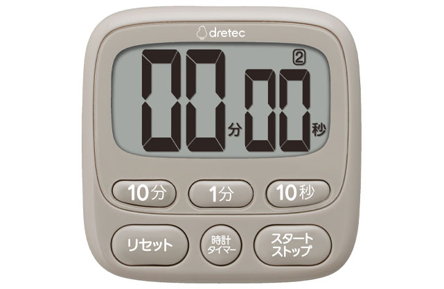 国内外の人気 ドリテック 時計付大画面タイマー  ピンク T-566PK